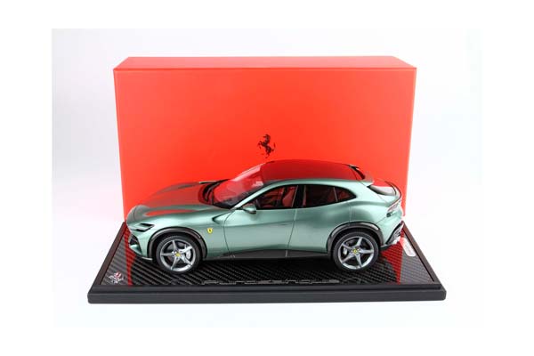 FERRARI PUROSANGUE PIERO FERRARI CARBON BASE DORA GREEN - SPECIAL PACK / ФЕРРАРИ ПУРОСАНГВЕ ПИЕРО ФЕРРАРИ КАРБОН БАЗА ДОРА 1:18 ЗЕЛЕНЫЙ — фото 9