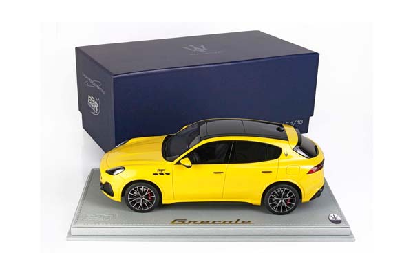 MASERATI GRECALE TROFEO YELLOW / МАЗЕРАТИ ГРЕКАЛЕ ТРОФЕО 1:18 ЖЕЛТЫЙ — фото 9