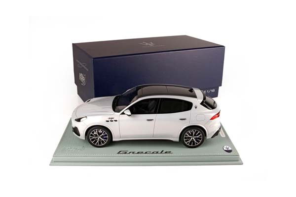 MASERATI GRECALE TROFEO 2022 GREYISH BLUE / МАЗЕРАТИ ГРЕКАЛЕ ТРОФЕО 2022 ГРЕИИСХ 1:18 СИНИЙ — фото 3