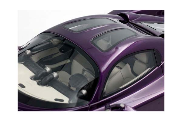 PAGANI UTOPIA COUPE VIOLA HONG KONG NEW VERSION / ПАГАНИ УТОПИЯ КУПЕ ХОНГ КОНГ НЕВ ВЕРСИОН 1:18 ФИОЛЕТОВЫЙ — фото 8