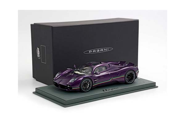 PAGANI UTOPIA COUPE VIOLA HONG KONG NEW VERSION / ПАГАНИ УТОПИЯ КУПЕ ХОНГ КОНГ НЕВ ВЕРСИОН 1:18 ФИОЛЕТОВЫЙ — фото 10