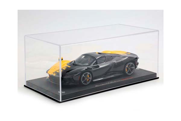FERRARI SP3 DAYTONA 599+1 CLOSED ROOF GIALLO MODENA AND CARBON FIBER / ФЕРРАРИ СП3 ДАЙТОНА 599+1 ЗАКРЫТАЯ КРЫША КАРБОН ФИБЕР 1:18 ЖЕЛТЫЙ — фото 7