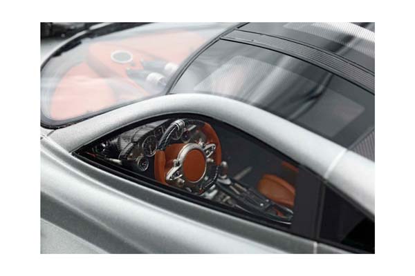 PAGANI HUAYRA CODALUNGA SEMI MATT GRIGIO MONTECARLO / ПАГАНИ ХУАЙРА КОДАЛУНГА СЕМИ МАТТ МОНТЕКАРЛО 1:18 СЕРЫЙ — фото 9