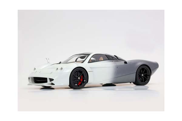 PAGANI HUAYRA CODALUNGA BIANCO MALTA - GRAY SHADE / ПАГАНИ ХУАЙРА КОДАЛУНГА МАЛТА 1:18 БЕЛЫЙ — фото 5
