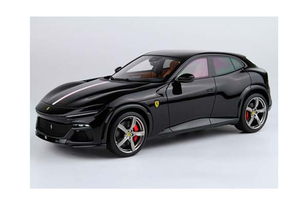 FERRARI PUROSANGUE - PANORAMIC ROOF NERO PUROSANGUE - FRENCH FLAG - RED BASE / ФЕРРАРИ ПУРОСАНГВЕ 1:18 КРАСНЫЙ — фото 3