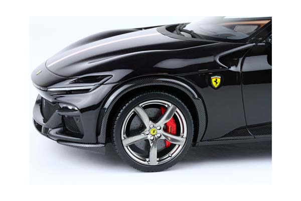 FERRARI PUROSANGUE - PANORAMIC ROOF NERO PUROSANGUE - FRENCH FLAG - RED BASE / ФЕРРАРИ ПУРОСАНГВЕ 1:18 КРАСНЫЙ — фото 6