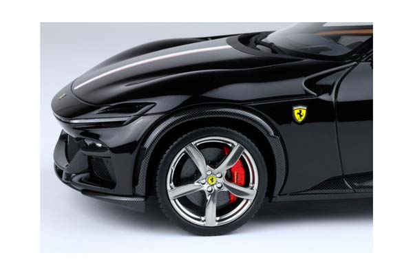 FERRARI PUROSANGUE - PANORAMIC ROOF NERO PUROSANGUE - ITALIAN FLAG - RED BASE / ФЕРРАРИ ПУРОСАНГВЕ 1:18 КРАСНЫЙ — фото 7