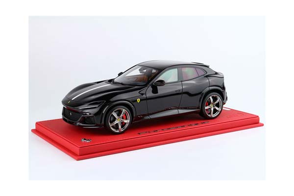 FERRARI PUROSANGUE - PANORAMIC ROOF NERO PUROSANGUE - ITALIAN FLAG - RED BASE / ФЕРРАРИ ПУРОСАНГВЕ 1:18 КРАСНЫЙ