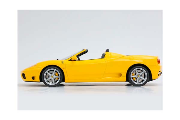 FERRARI 360 MODENA SPIDER AUTOMATIC GEAR GIALLO MODENA - BLACK / ФЕРРАРИ 360 СПАЙДЕР АВТОМАТ 1:18 ЖЕЛТЫЙ — фото 3
