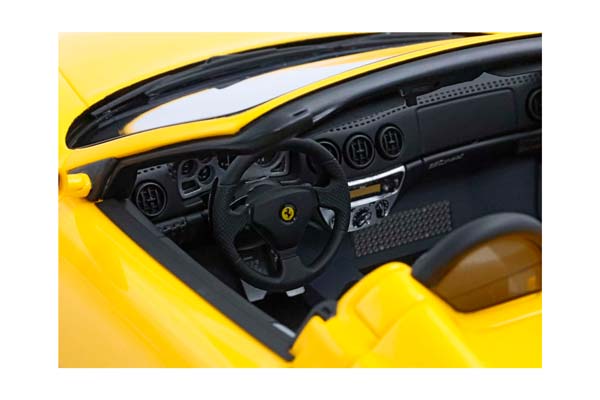 FERRARI 360 MODENA SPIDER AUTOMATIC GEAR GIALLO MODENA - BLACK / ФЕРРАРИ 360 СПАЙДЕР АВТОМАТ 1:18 ЖЕЛТЫЙ — фото 7
