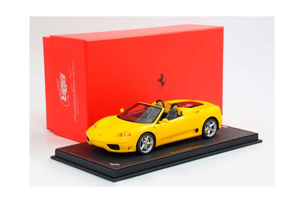FERRARI 360 MODENA SPIDER AUTOMATIC GEAR GIALLO MODENA - BLACK / ФЕРРАРИ 360 СПАЙДЕР АВТОМАТ 1:18 ЖЕЛТЫЙ — фото 10
