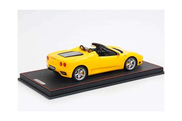 FERRARI 360 MODENA SPIDER AUTOMATIC GEAR GIALLO MODENA - BLACK / ФЕРРАРИ 360 СПАЙДЕР АВТОМАТ 1:18 ЖЕЛТЫЙ — фото 2