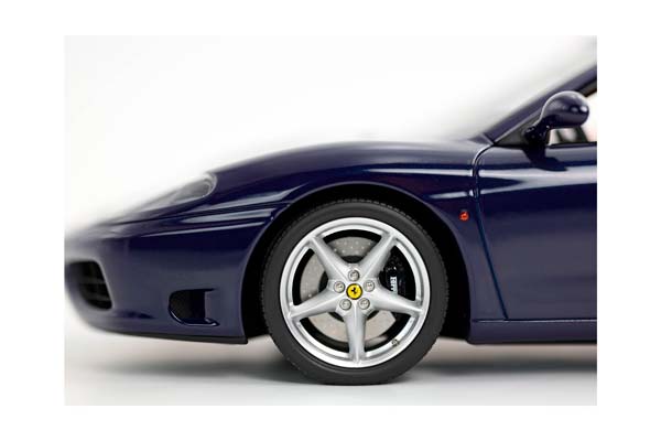 FERRARI 360 MODENA SPIDER AUTOMATIC GEAR BLU LE MANS - BEIGE - WHITE STRIPES / ФЕРРАРИ 360 СПАЙДЕР АВТОМАТ ЛЕ-МАН 1:18 БЕЛЫЙ — фото 9