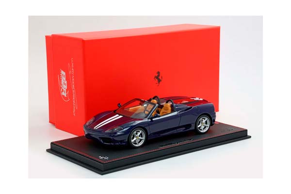 FERRARI 360 MODENA SPIDER AUTOMATIC GEAR BLU LE MANS - BEIGE - WHITE STRIPES / ФЕРРАРИ 360 СПАЙДЕР АВТОМАТ ЛЕ-МАН 1:18 БЕЛЫЙ — фото 10