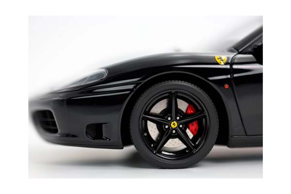 FERRARI 360 MODENA SPIDER AUTOMATIC GEAR GLOSS BLACK - BLACK / ФЕРРАРИ 360 СПАЙДЕР АВТОМАТ ГЛОСС 1:18 ЧЕРНЫЙ — фото 3