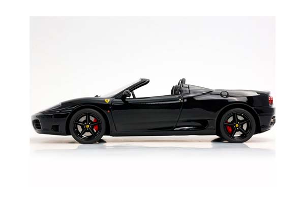 FERRARI 360 MODENA SPIDER AUTOMATIC GEAR GLOSS BLACK - BLACK / ФЕРРАРИ 360 СПАЙДЕР АВТОМАТ ГЛОСС 1:18 ЧЕРНЫЙ — фото 7