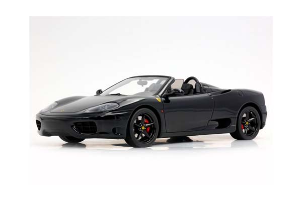 FERRARI 360 MODENA SPIDER AUTOMATIC GEAR GLOSS BLACK - BLACK / ФЕРРАРИ 360 СПАЙДЕР АВТОМАТ ГЛОСС 1:18 ЧЕРНЫЙ — фото 8