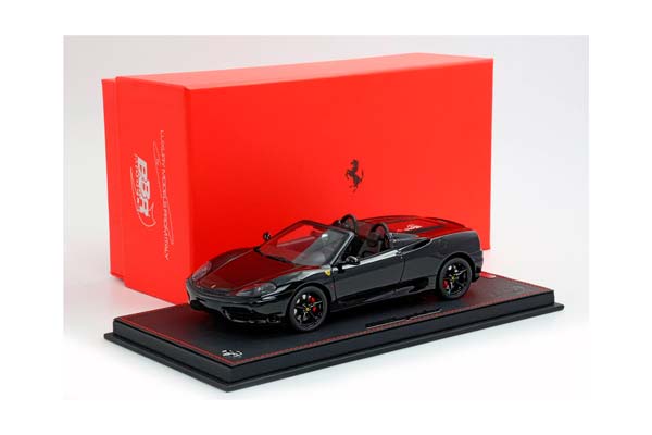 FERRARI 360 MODENA SPIDER AUTOMATIC GEAR GLOSS BLACK - BLACK / ФЕРРАРИ 360 СПАЙДЕР АВТОМАТ ГЛОСС 1:18 ЧЕРНЫЙ — фото 10