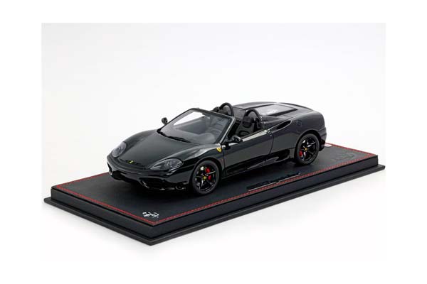 FERRARI 360 MODENA SPIDER AUTOMATIC GEAR GLOSS BLACK - BLACK / ФЕРРАРИ 360 СПАЙДЕР АВТОМАТ ГЛОСС 1:18 ЧЕРНЫЙ