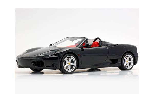 FERRARI 360 MODENA SPIDER AUTOMATIC GEAR GLOSS BLACK - ROSSO CARTIER INTERIOR / ФЕРРАРИ 360 СПАЙДЕР АВТОМАТ ГЛОСС 1:18 КРАСНЫЙ — фото 4