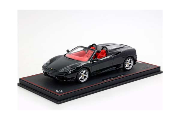 FERRARI 360 MODENA SPIDER AUTOMATIC GEAR GLOSS BLACK - ROSSO CARTIER INTERIOR / ФЕРРАРИ 360 СПАЙДЕР АВТОМАТ ГЛОСС 1:18 КРАСНЫЙ