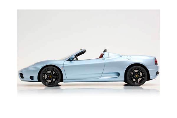 FERRARI 360 MODENA SPIDER AUTOMATIC GEAR GRIGIO ALLOY - BORDEAUX INTERIOR - CHALLENGE BACK GRID / ФЕРРАРИ 360 СПАЙДЕР АВТОМАТ 1:18 БОРДОВЫЙ — фото 3