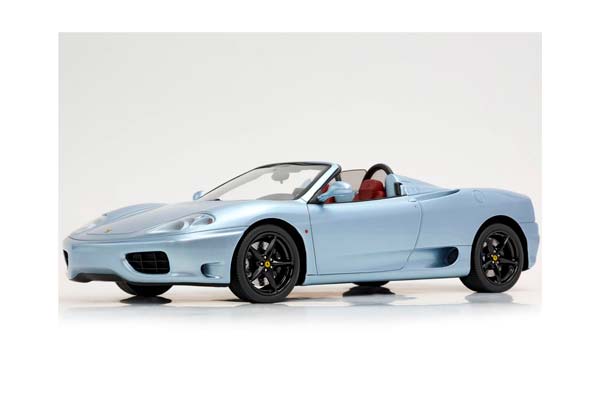 FERRARI 360 MODENA SPIDER AUTOMATIC GEAR GRIGIO ALLOY - BORDEAUX INTERIOR - CHALLENGE BACK GRID / ФЕРРАРИ 360 СПАЙДЕР АВТОМАТ 1:18 БОРДОВЫЙ — фото 4