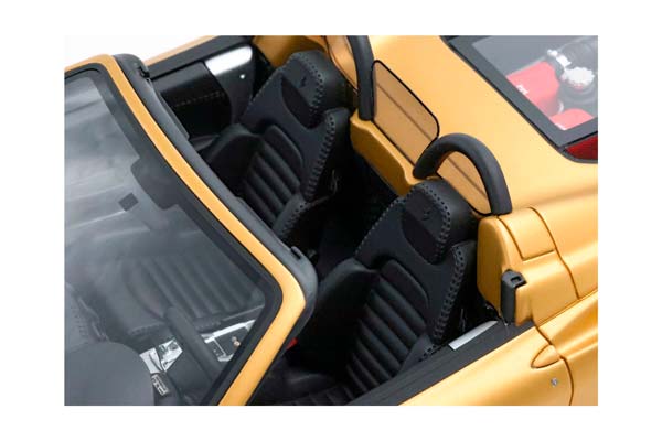 FERRARI 360 MODENA SPIDER AUTOMATIC GEAR MATT GOLD - BLACK - CHALLENGE BACK GRID / ФЕРРАРИ 360 СПАЙДЕР АВТОМАТ МАТТ 1:18 ЧЕРНЫЙ — фото 6