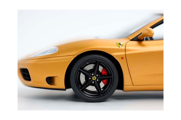 FERRARI 360 MODENA SPIDER AUTOMATIC GEAR MATT GOLD - BLACK - CHALLENGE BACK GRID / ФЕРРАРИ 360 СПАЙДЕР АВТОМАТ МАТТ 1:18 ЧЕРНЫЙ — фото 7