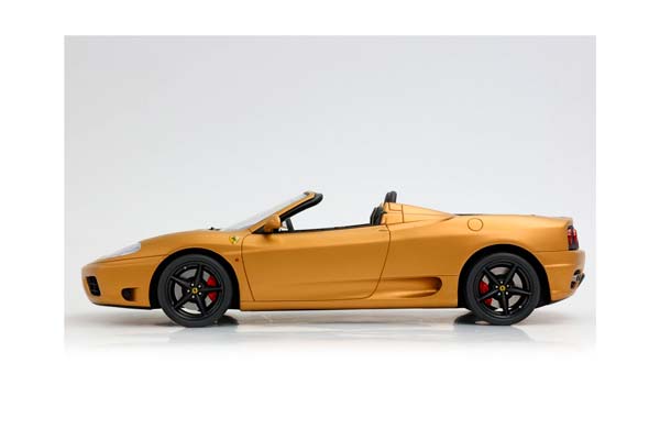 FERRARI 360 MODENA SPIDER AUTOMATIC GEAR MATT GOLD - BLACK - CHALLENGE BACK GRID / ФЕРРАРИ 360 СПАЙДЕР АВТОМАТ МАТТ 1:18 ЧЕРНЫЙ — фото 8