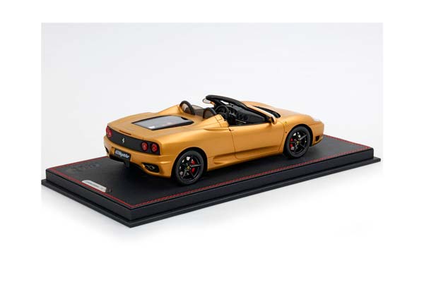 FERRARI 360 MODENA SPIDER AUTOMATIC GEAR MATT GOLD - BLACK - CHALLENGE BACK GRID / ФЕРРАРИ 360 СПАЙДЕР АВТОМАТ МАТТ 1:18 ЧЕРНЫЙ — фото 2