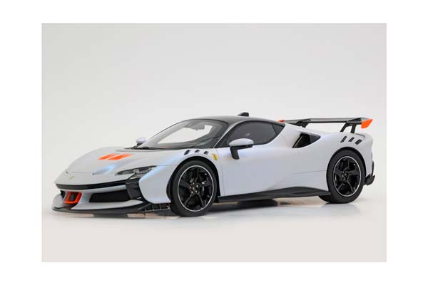 FERRARI SF90 XX STRADALE ONDA MARINA AND BLACK ROOF / ФЕРРАРИ СФ90 КСКС СТРАДАЛЕ ОНДА МАРИНА РООФ 1:18 ЧЕРНЫЙ — фото 4