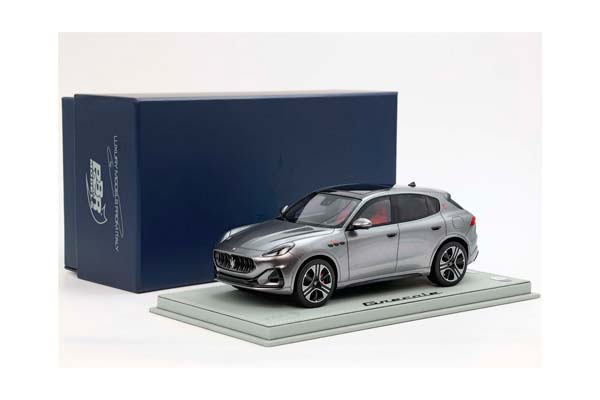 MASERATI GRECALE FOLGORE 2022 GREY LAVA / МАЗЕРАТИ ГРЕКАЛЕ ФОЛЬГОРЕ 2022 ЛАВА 1:18 СЕРЫЙ — фото 10