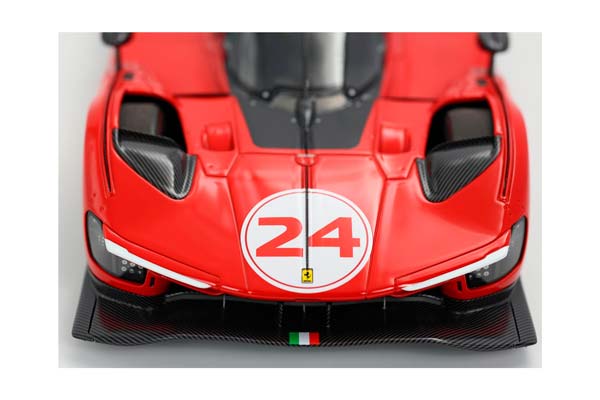 FERRARI 499P MODIFIED CARBON FIBER BASE / ФЕРРАРИ 499П МОДИФИЕД КАРБОН ФИБЕР БАЗА 1:18 ЧЕРНЫЙ — фото 7