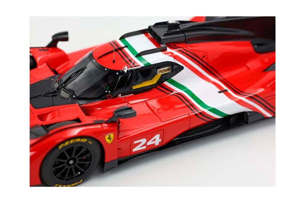 FERRARI 499P MODIFIED CARBON FIBER BASE / ФЕРРАРИ 499П МОДИФИЕД КАРБОН ФИБЕР БАЗА 1:18 ЧЕРНЫЙ — фото 8
