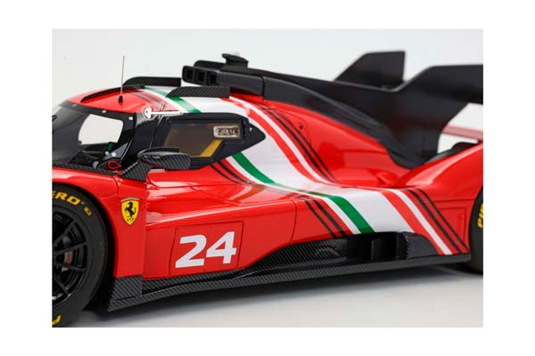 FERRARI 499P MODIFIED CARBON FIBER BASE / ФЕРРАРИ 499П МОДИФИЕД КАРБОН ФИБЕР БАЗА 1:18 ЧЕРНЫЙ — фото 9