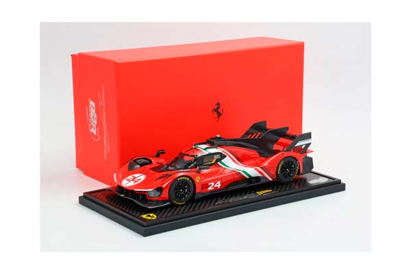 FERRARI 499P MODIFIED CARBON FIBER BASE / ФЕРРАРИ 499П МОДИФИЕД КАРБОН ФИБЕР БАЗА 1:18 ЧЕРНЫЙ — фото 10