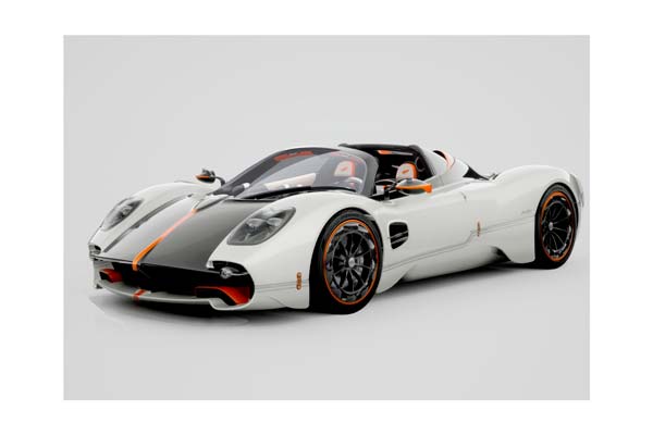 PAGANI UTOPIA ROADSTER BIANCO BENNY GLOSS - OPEN ROOF / ПАГАНИ УТОПИЯ РОДСТЕР БЕННИ ГЛОСС 1:18 БЕЛЫЙ — фото 1
