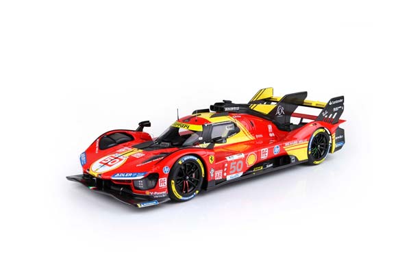 FERRARI 499P CAR N. 50 - WINNER LE MANS 2024 DRIVERS FUOCO NIELSEN MOLINA / ФЕРРАРИ 499П АВТОМОБИЛЬ № 50 2024 1:18 — фото 3