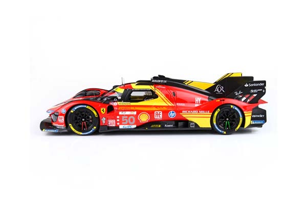 FERRARI 499P CAR N. 50 - WINNER LE MANS 2024 DRIVERS FUOCO NIELSEN MOLINA / ФЕРРАРИ 499П АВТОМОБИЛЬ № 50 2024 1:18 — фото 5