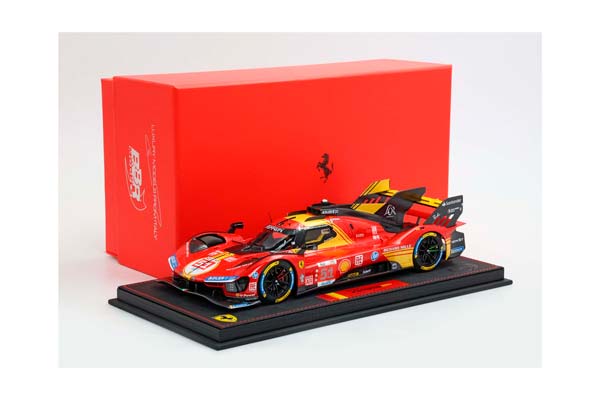 FERRARI 499P CAR N. 51 - 3RD LE MANS 2024 DRIVERS PIER GUIDI GIOVINAZZI CALADO / ФЕРРАРИ 499П АВТОМОБИЛЬ № 51 2024 1:18 — фото 8