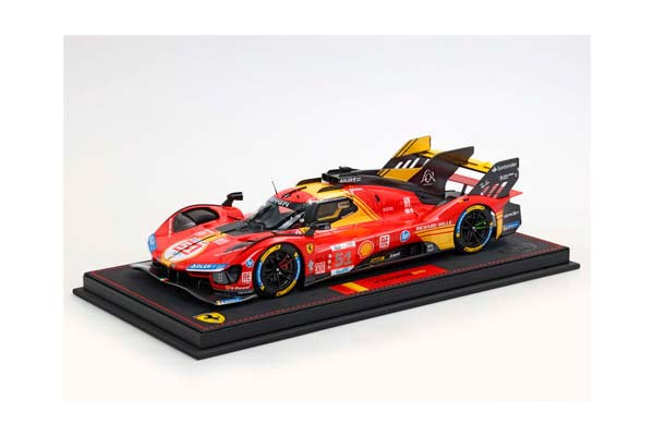 FERRARI 499P CAR N. 51 - 3RD LE MANS 2024 DRIVERS PIER GUIDI GIOVINAZZI CALADO / ФЕРРАРИ 499П АВТОМОБИЛЬ № 51 2024 1:18 — фото 1