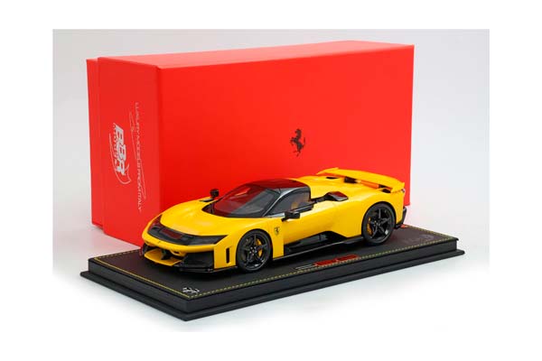 FERRARI F80 GIALLO MODENA - CARBON WHEELS / ФЕРРАРИ Ф80 1:18 ЖЕЛТЫЙ — фото 6