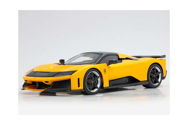 FERRARI F80 GIALLO TRISTRATO BLACK BRAKE - CARBON ROOF AND WING / ФЕРРАРИ Ф80 ТРИСТРАТО БРАКЕ 1:18 ЖЕЛТЫЙ — фото 8