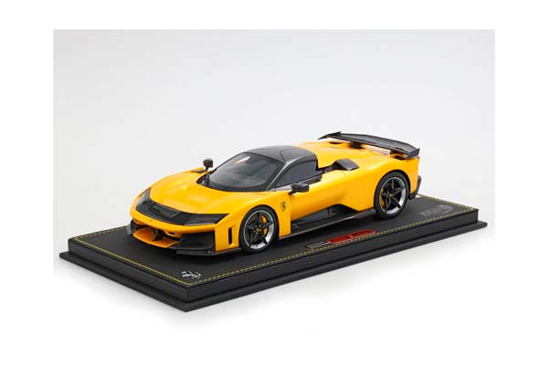 FERRARI F80 GIALLO TRISTRATO YELLOW BRAKES AND BICOLOR RIMS / ФЕРРАРИ Ф80 ТРИСТРАТО БРАКЕС БИКОЛОР ДИСКИ 1:18 ЖЕЛТЫЙ
