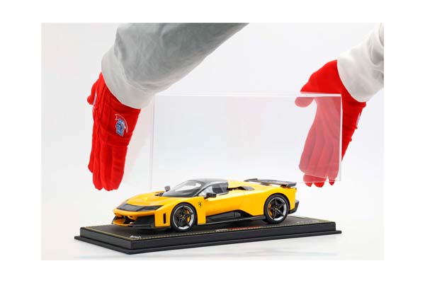 FERRARI F80 GIALLO TRISTRATO YELLOW BRAKES AND BICOLOR RIMS / ФЕРРАРИ Ф80 ТРИСТРАТО БРАКЕС БИКОЛОР ДИСКИ 1:18 ЖЕЛТЫЙ — фото 2