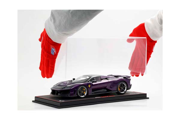 FERRARI F80 CARBON OPTIONAL VIOLA HONG KONG / ФЕРРАРИ Ф80 КАРБОН ОПТИОНАЛ ХОНГ КОНГ 1:18 ЧЕРНЫЙ — фото 4