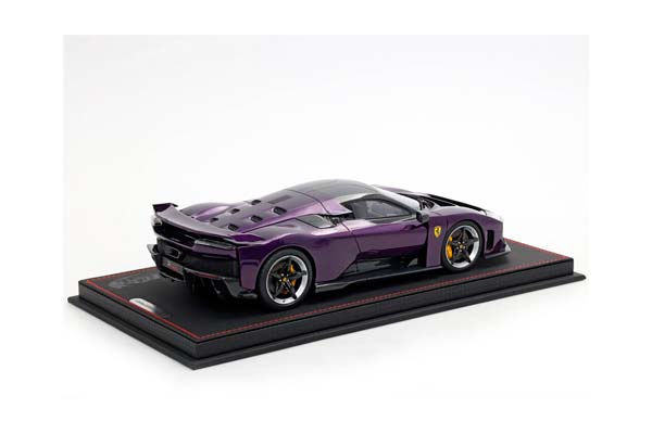 FERRARI F80 CARBON OPTIONAL VIOLA HONG KONG / ФЕРРАРИ Ф80 КАРБОН ОПТИОНАЛ ХОНГ КОНГ 1:18 ЧЕРНЫЙ — фото 6