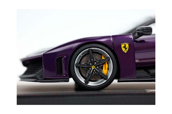 FERRARI F80 CARBON OPTIONAL VIOLA HONG KONG / ФЕРРАРИ Ф80 КАРБОН ОПТИОНАЛ ХОНГ КОНГ 1:18 ЧЕРНЫЙ — фото 7