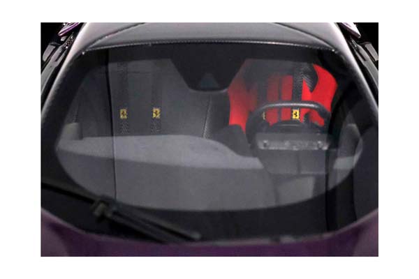 FERRARI F80 CARBON OPTIONAL VIOLA HONG KONG / ФЕРРАРИ Ф80 КАРБОН ОПТИОНАЛ ХОНГ КОНГ 1:18 ЧЕРНЫЙ — фото 10